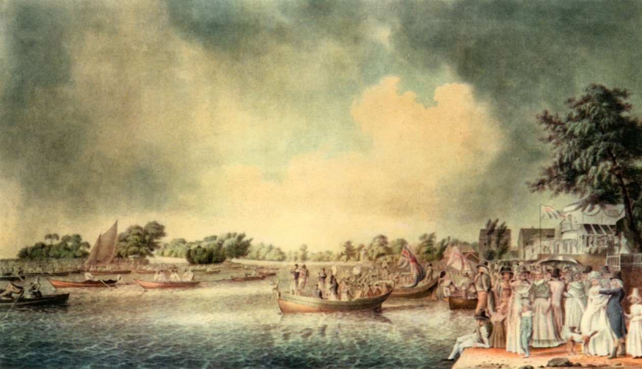 „Evezős mérkőzés Richmondban”, 1793, 1942. alkotó: Robert Clevely