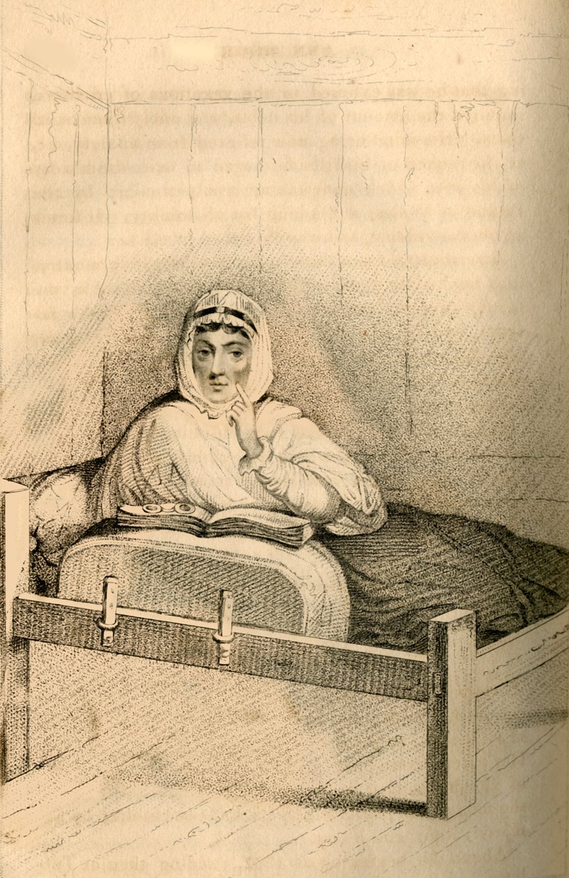 Ann Moore, a tutburyi böjtölő asszony, 1822. alkotó: Robert Cooper