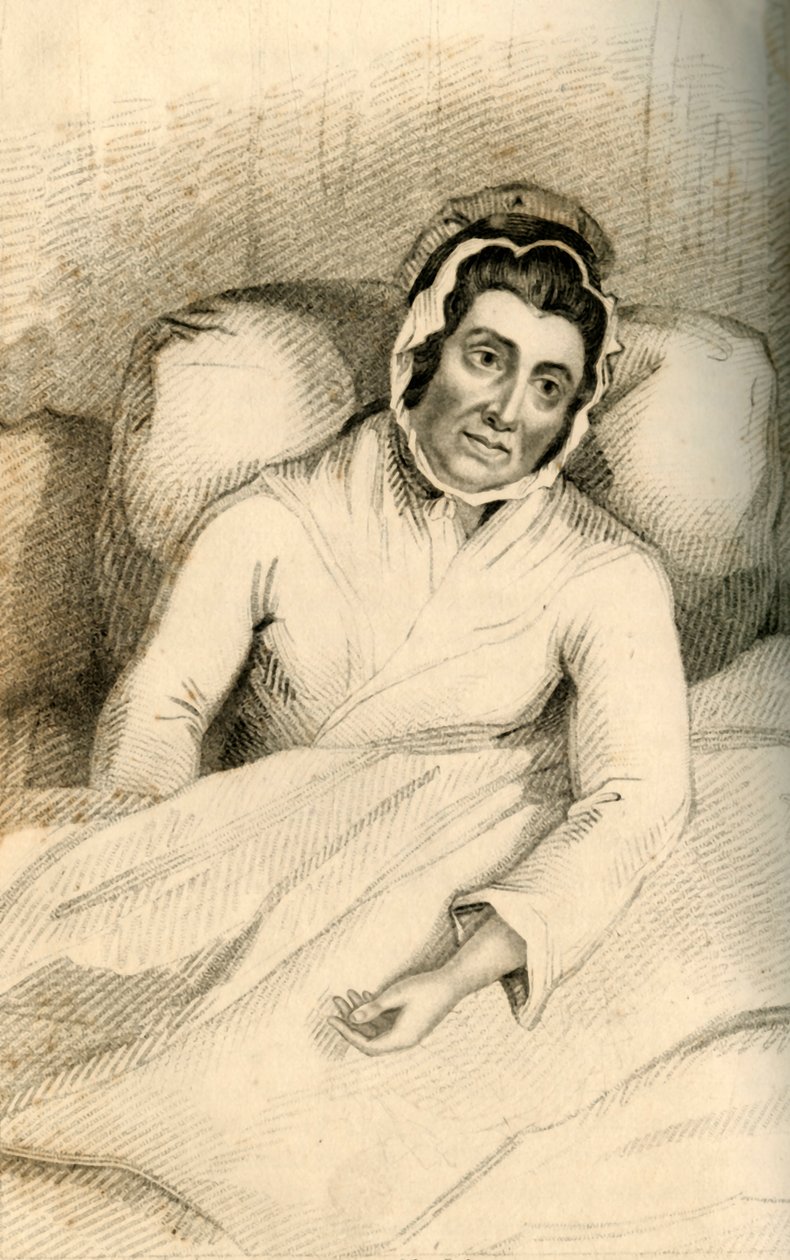 Elizabeth Woodcock – Akit közel 8 napig temettek el a hóban, 1821-ben. alkotó: Robert Cooper