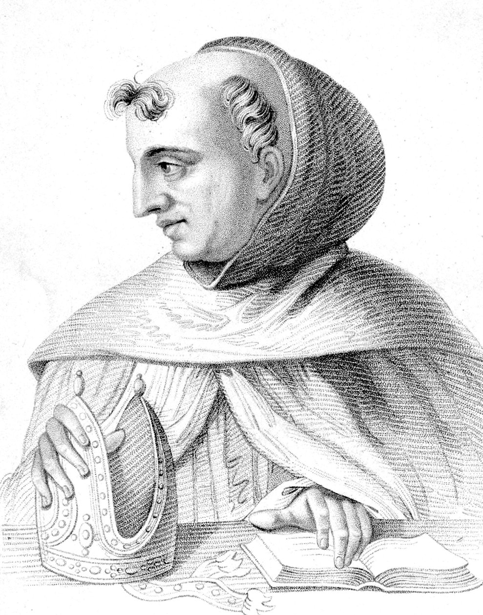 Német dominikánus szerzetes , tudós, filozófus és teológus, Cooper Rober metszete. alkotó: Robert Cooper