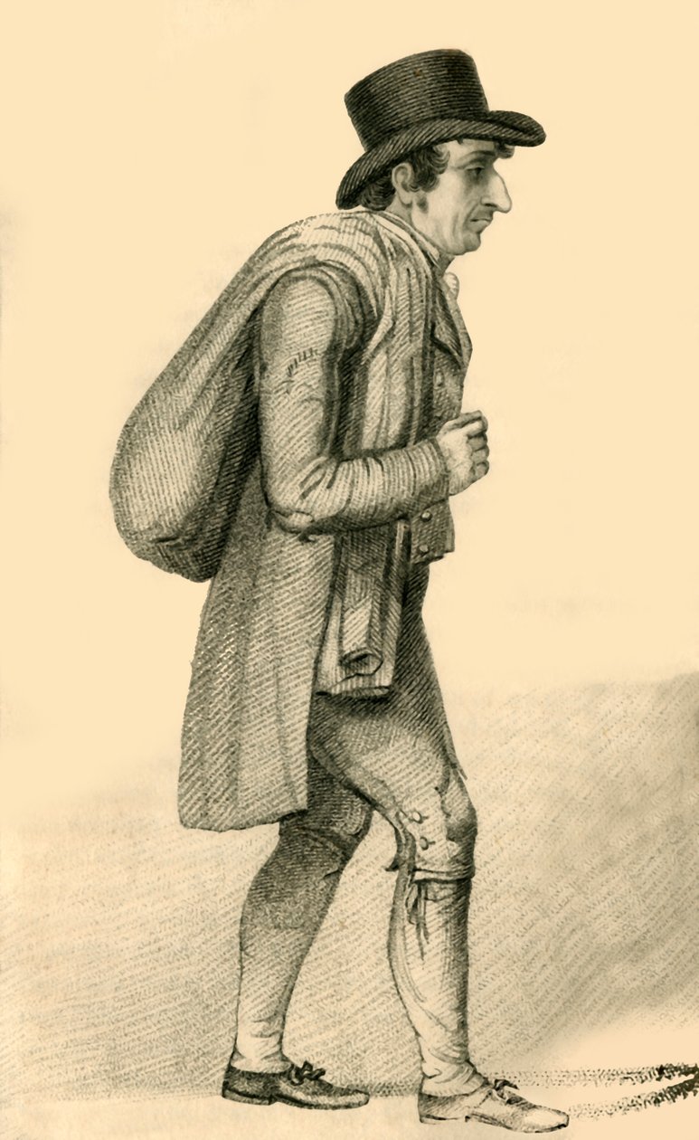 Henry Lemoine, a különc könyvkereskedő és szerző, 1822. alkotó: Robert Cooper