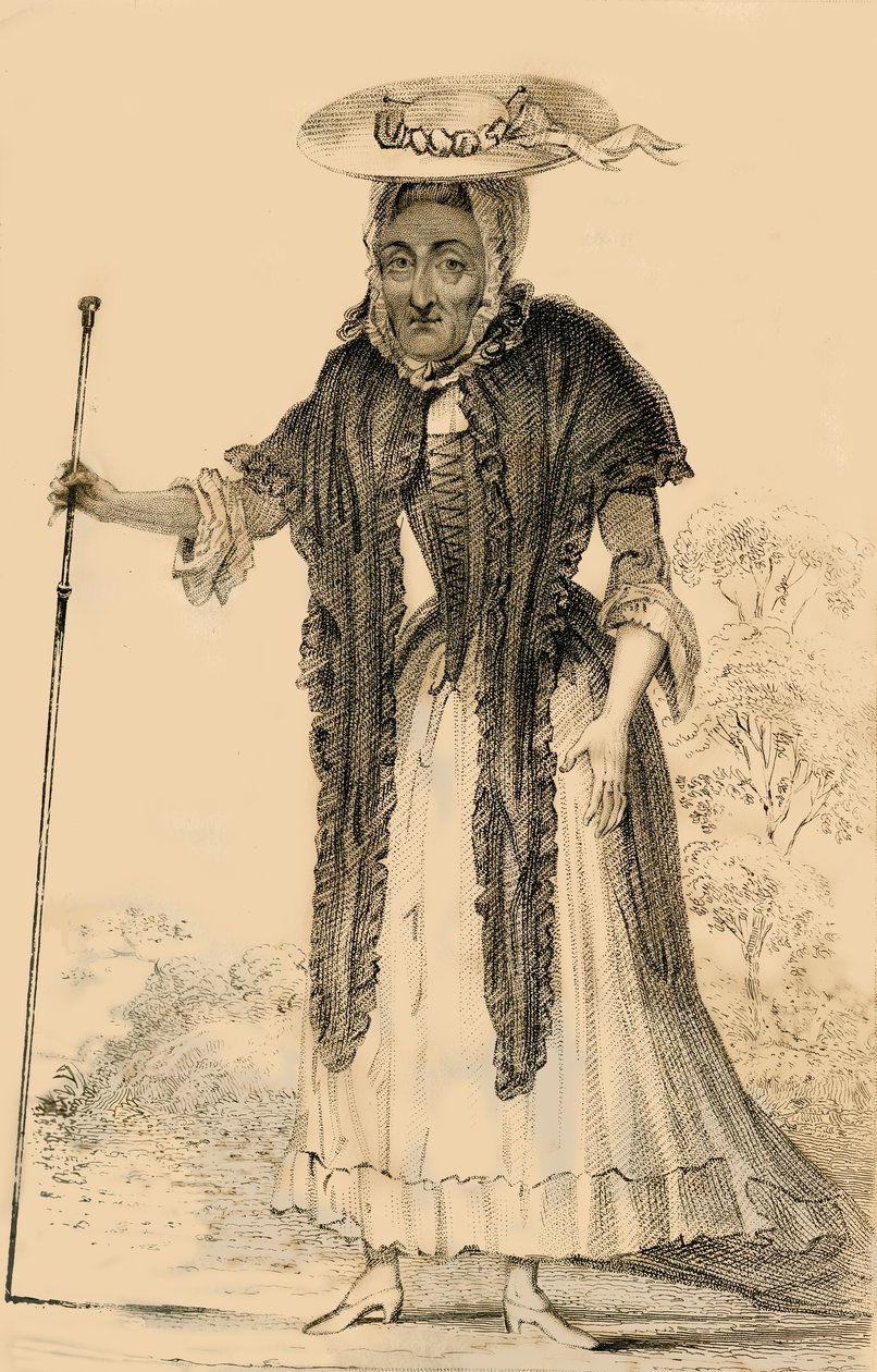 Jane Lewson, kora és sajátosságai miatt figyelemre méltó, 1821. alkotó: Robert Cooper