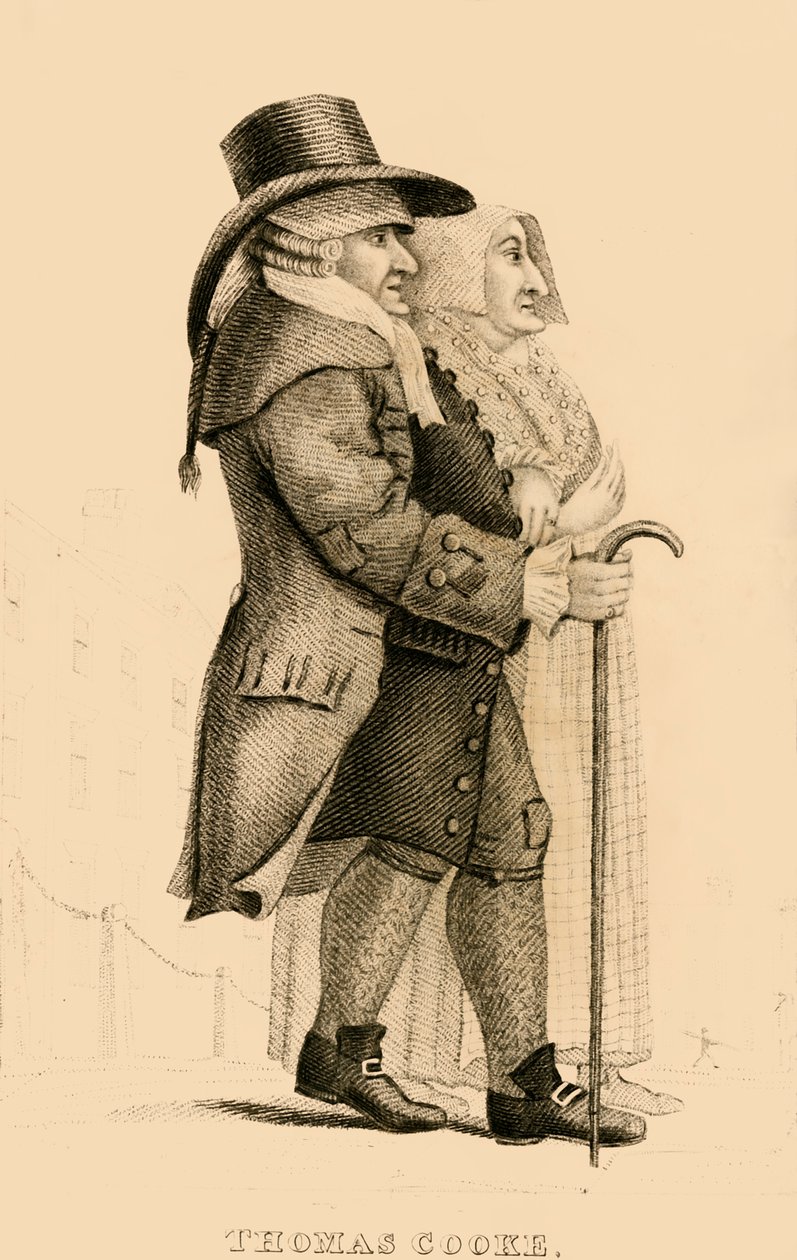 Thomas Cooke, a hírhedt Islington fösvény, 1822. alkotó: Robert Cooper