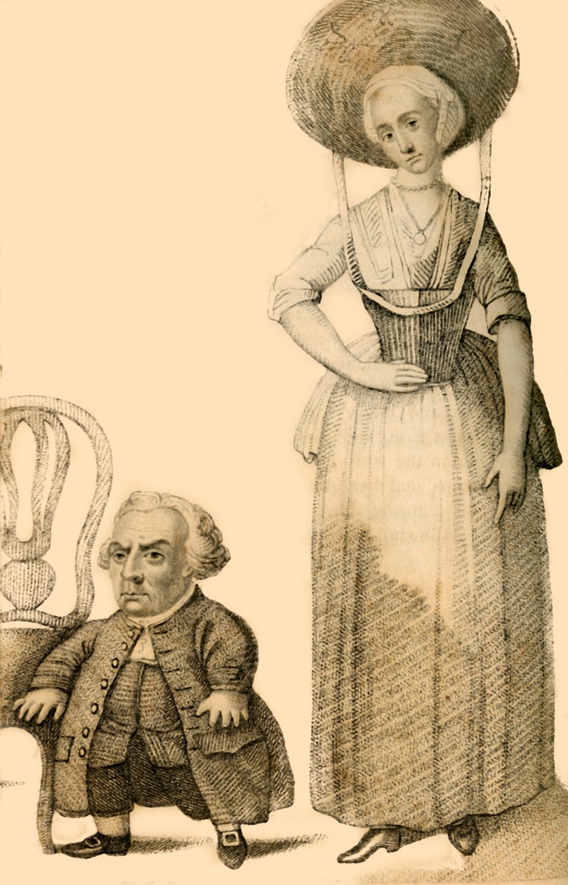 Wybrand Lolkes, A holland törpe, 1821. alkotó: Robert Cooper