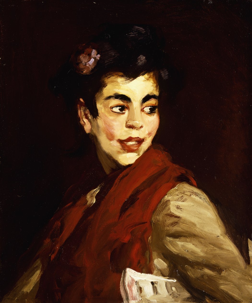 Newsgirl – Madrid, 1908 alkotó: Robert Cozad Henri