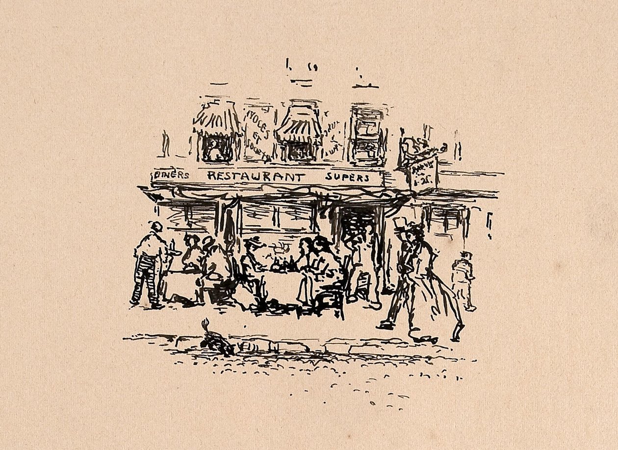 Ahol vacsoráztunk a párizsi Latin negyedben 1896-ban alkotó: Robert Cozad Henri