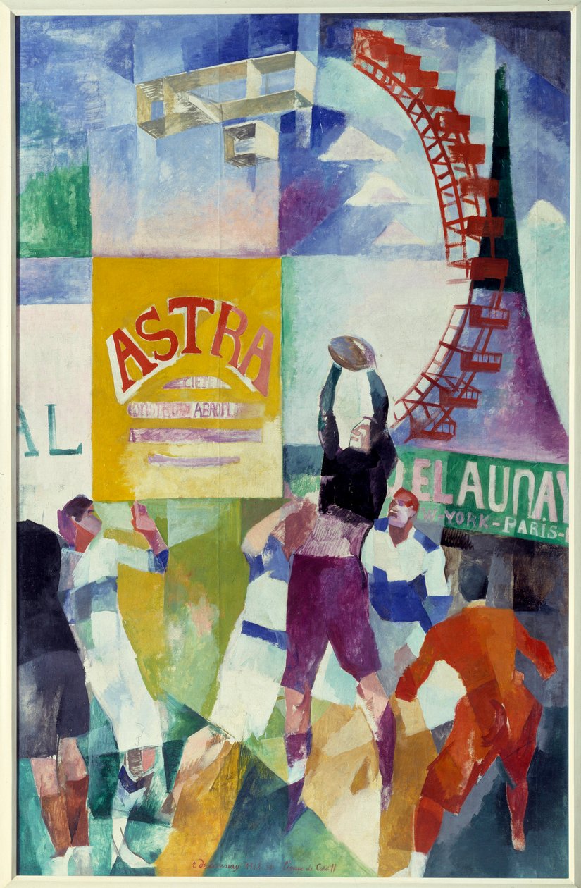 Cardiff csapata. Robert Delaunay festménye (1885-1941) alkotó: Robert Delaunay
