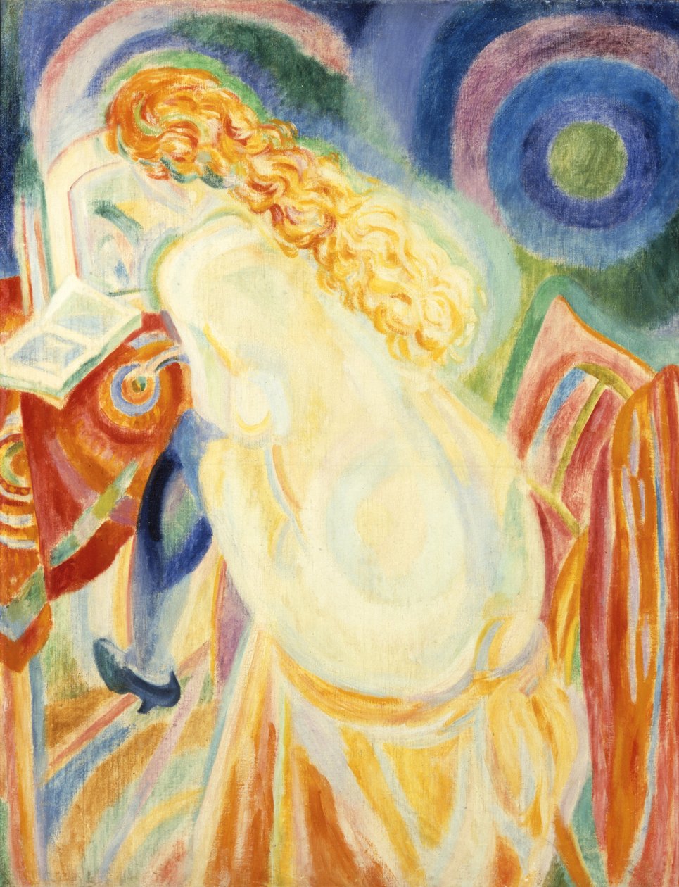 Női akt olvasás alkotó: Robert Delaunay