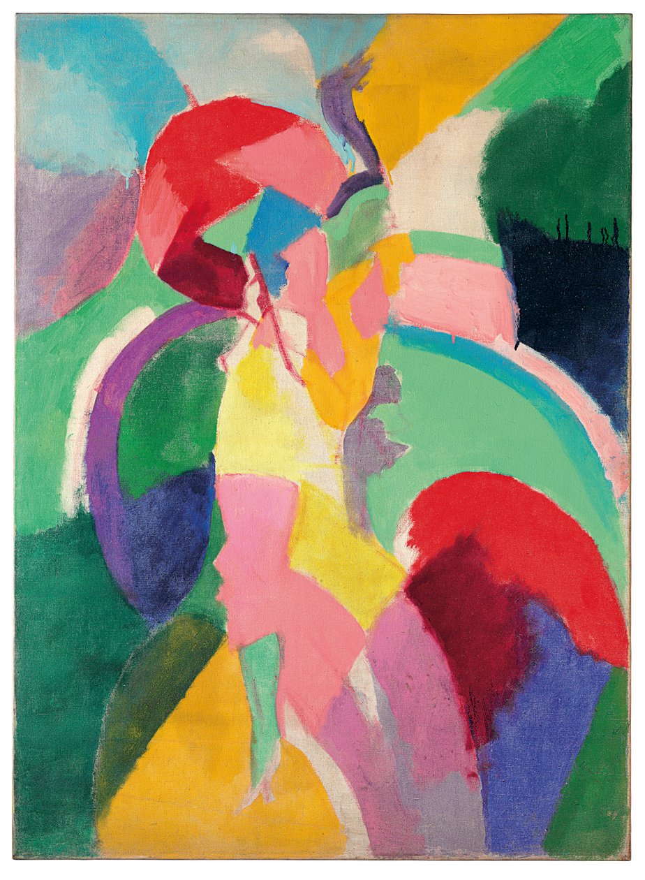 Nő napernyővel vagy La Parisienne-nel alkotó: Robert Delaunay