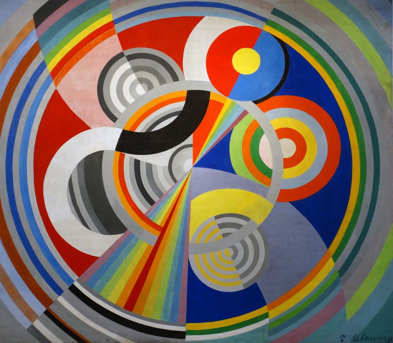 Rythme No 1, a Salon des Tuileries dekorációja alkotó: Robert Delaunay