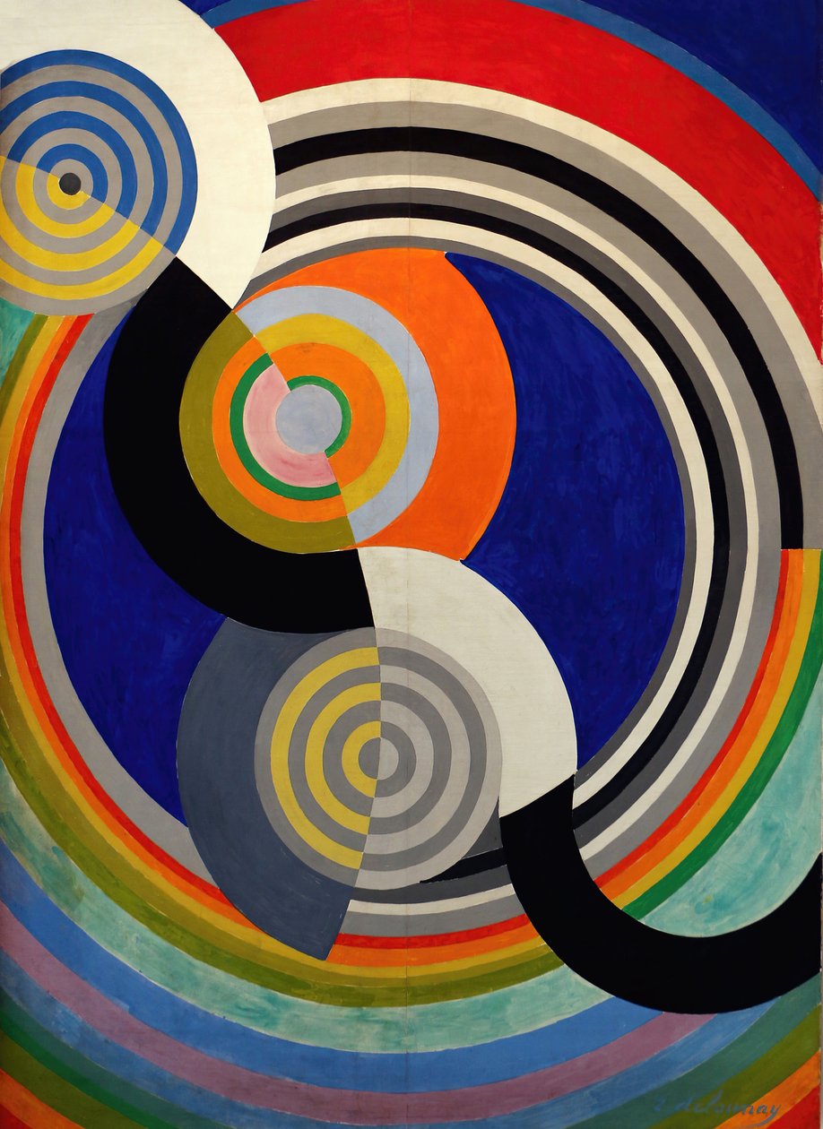 2. ritmus, a Tuileries-szalon dekorációja, 1938. alkotó: Robert Delaunay