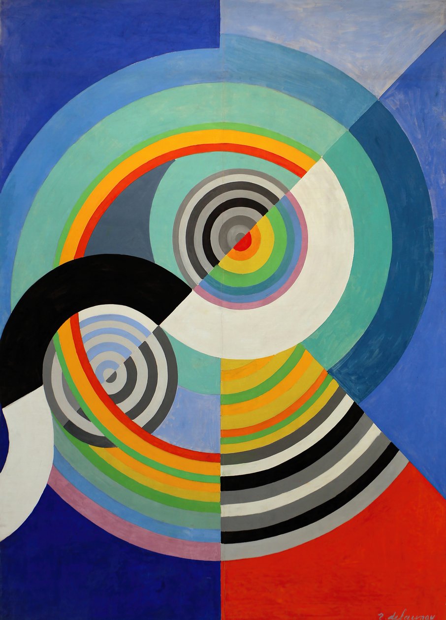 3. ritmus, a Tuileries-szalon dekorációja, 1938. alkotó: Robert Delaunay
