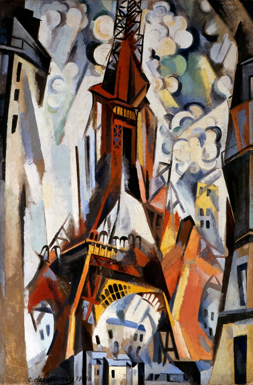 Az Eiffel-torony, 1910-1911 alkotó: Robert Delaunay