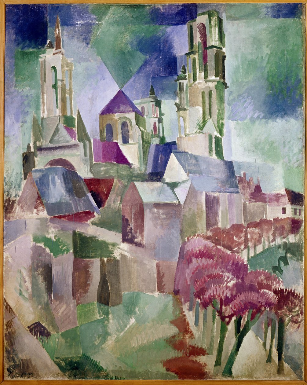Laon tornyai (olaj, vászon alkotó: Robert Delaunay