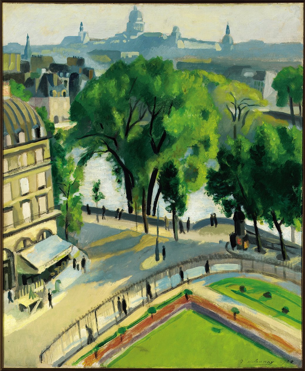 Kilátás a Quai du Louvre-ra alkotó: Robert Delaunay