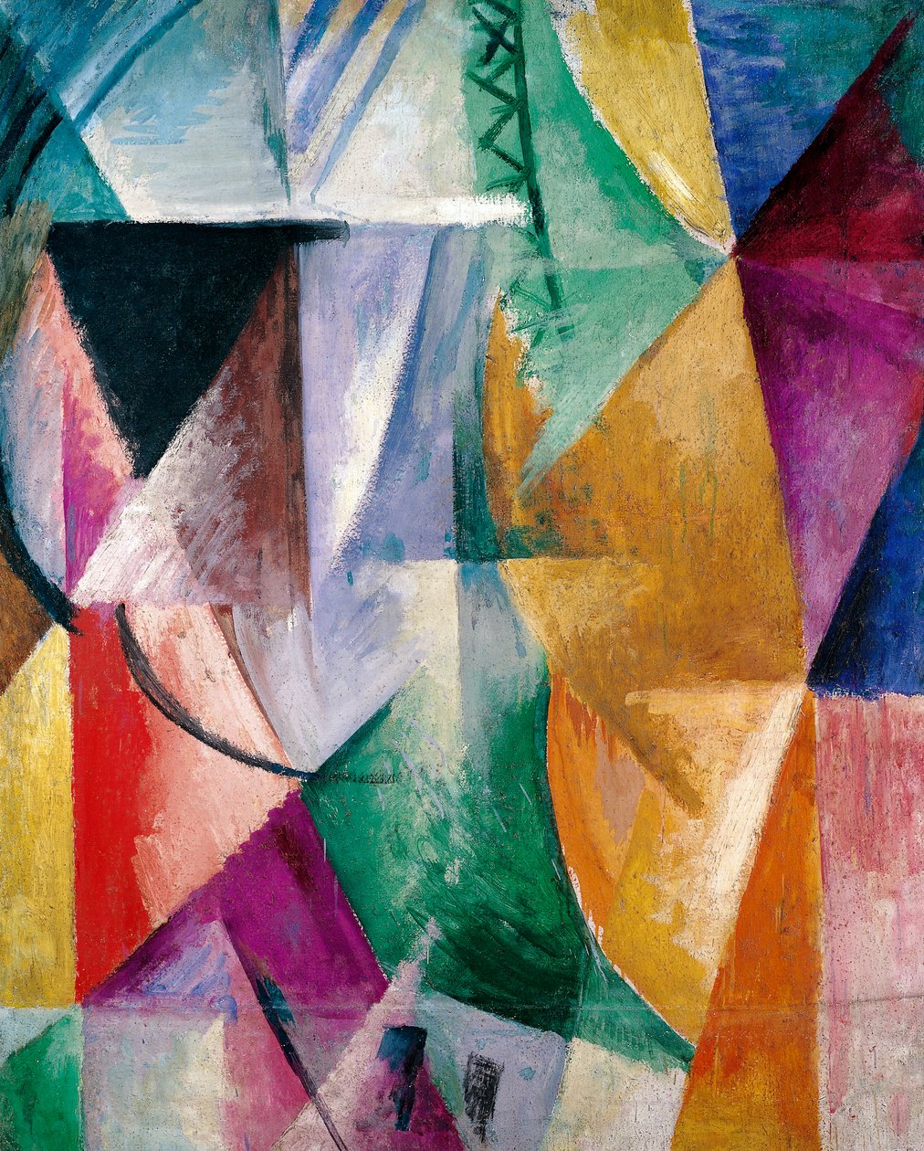Ablak, dolgozószoba három ablakhoz alkotó: Robert Delaunay