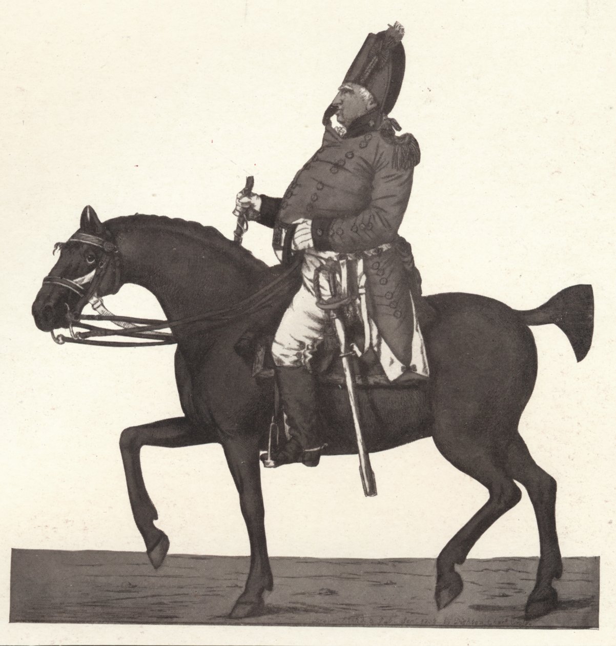 Ó-Anglia általános képe A walesi 41. ezred, 1770-1810, 1909 alkotó: Robert Dighton