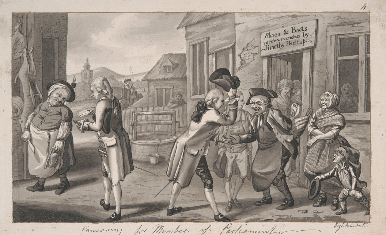 Vászonkép országgyűlési képviselőnek alkotó: Robert Dighton
