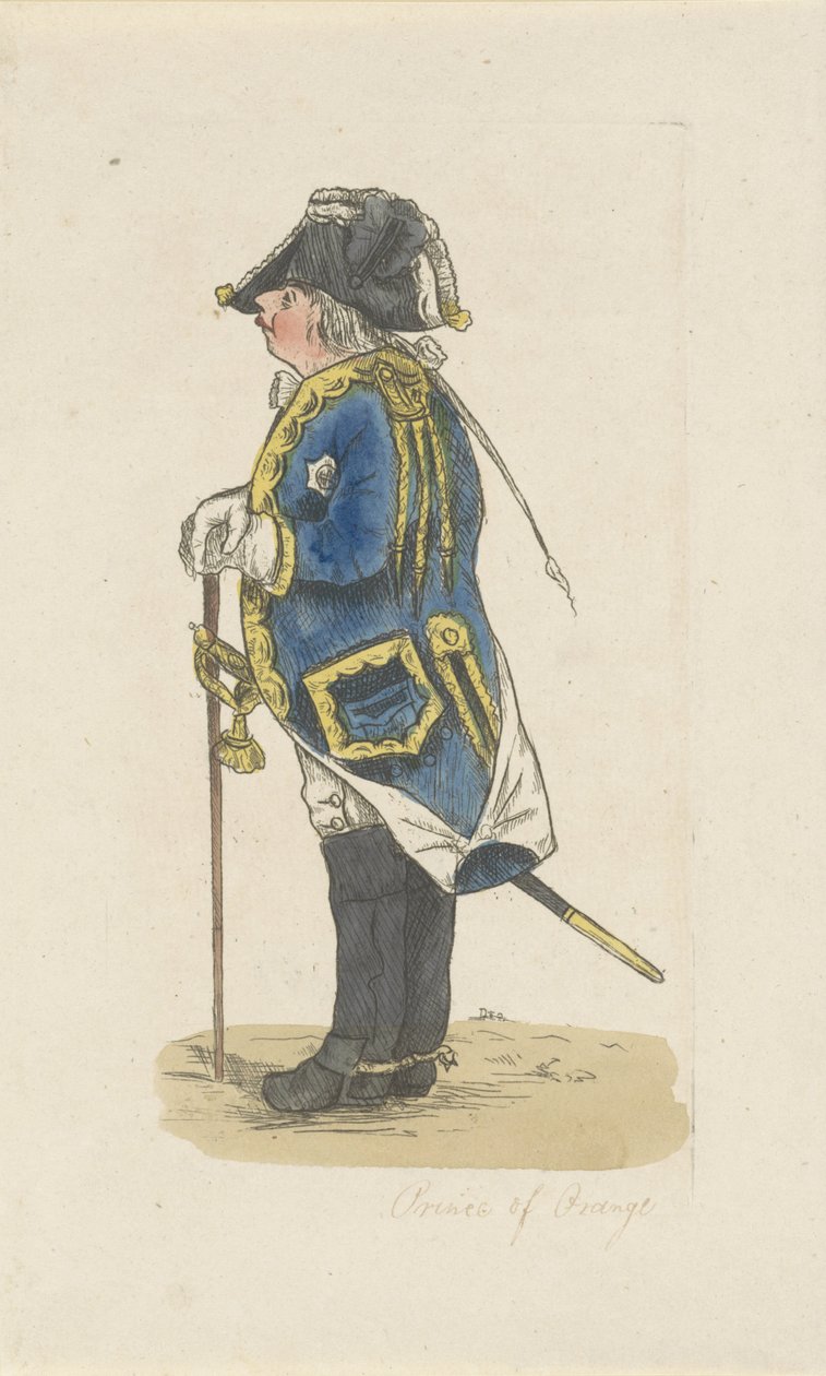 V. Vilmos, Orange-Nassau hercegének portréja alkotó: Robert Dighton