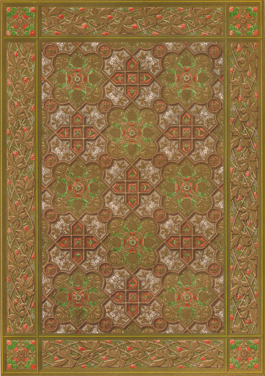 Dombornyomott bőrpanel, Habenicht, Bécs, 1863. alkotó: Robert Dudley