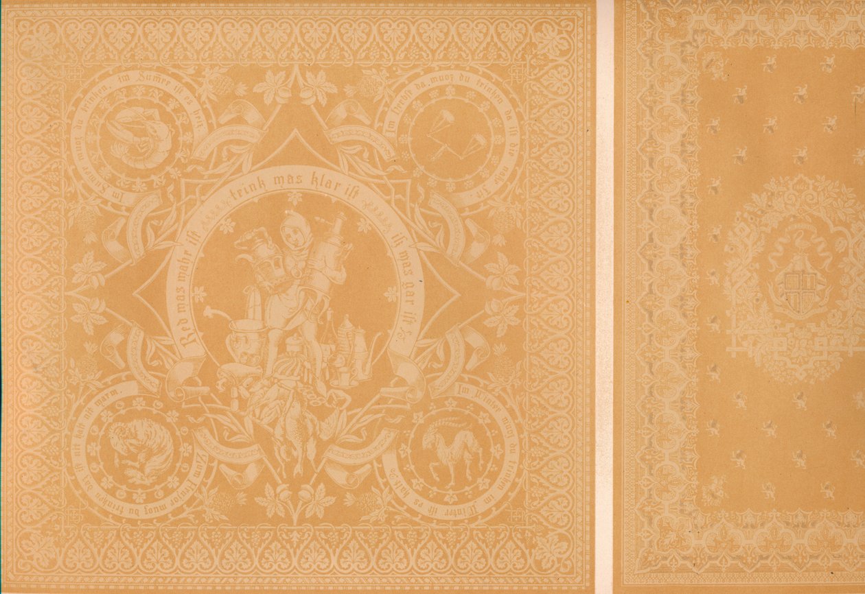 Damaszkvászon, C. Faber úr, Stuttgart és Burre Bros. Dumferline urak, 1863 alkotó: Robert Dudley