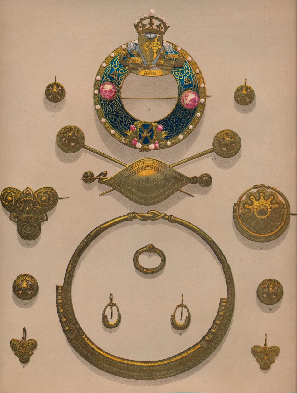 Arany díszek és bross, 1863. alkotó: Robert Dudley
