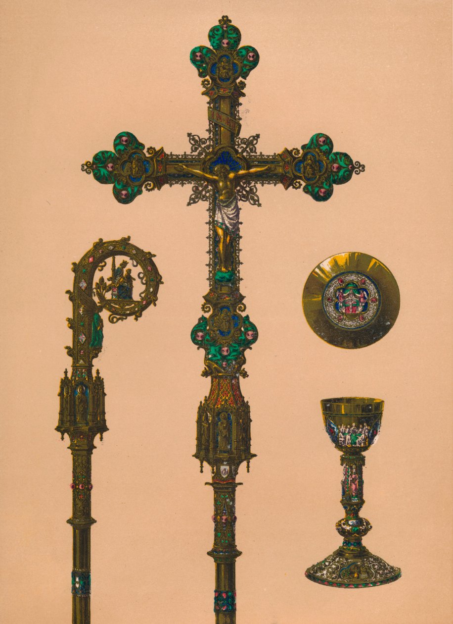 Tárgyak egyházi használatra, E.C. Trioullier, Párizs, 1893. alkotó: Robert Dudley