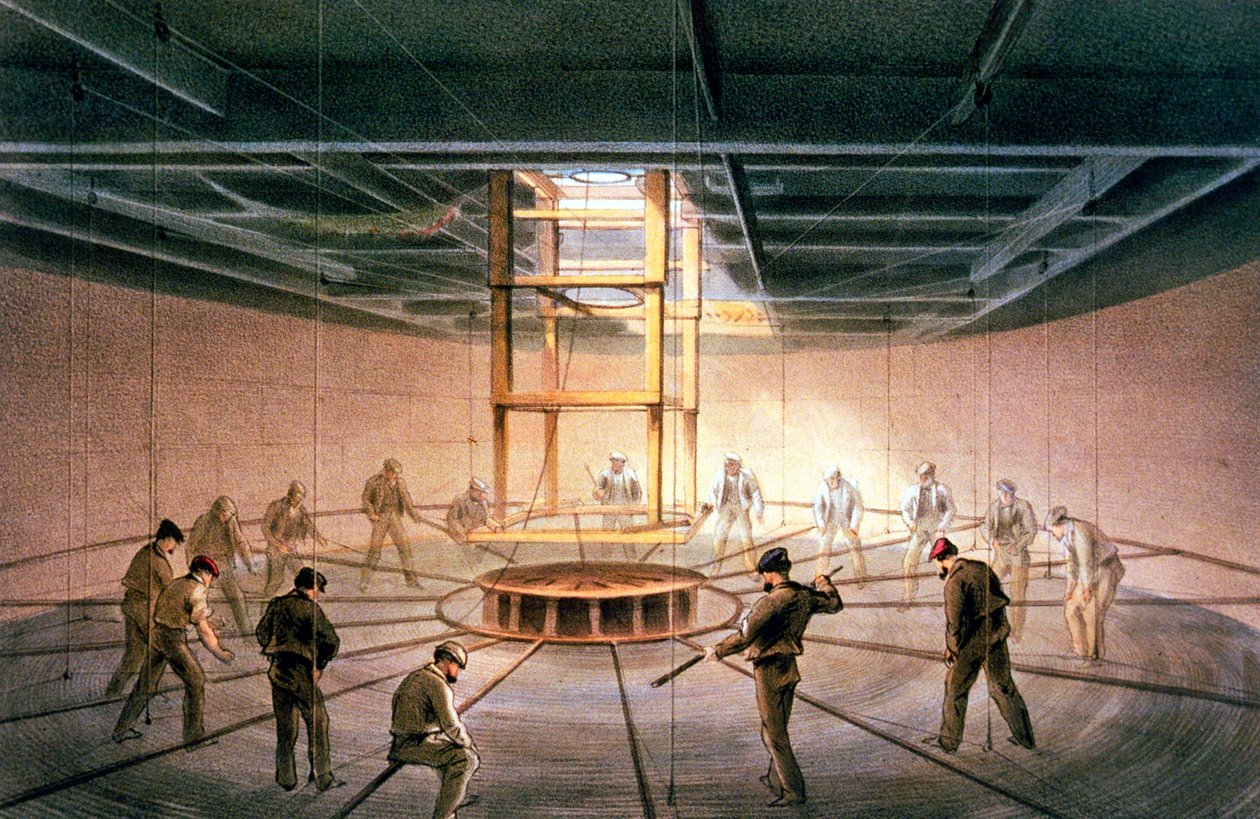 A transzatlanti távírókábel lefektetése, 1865-1866 alkotó: Robert Dudley