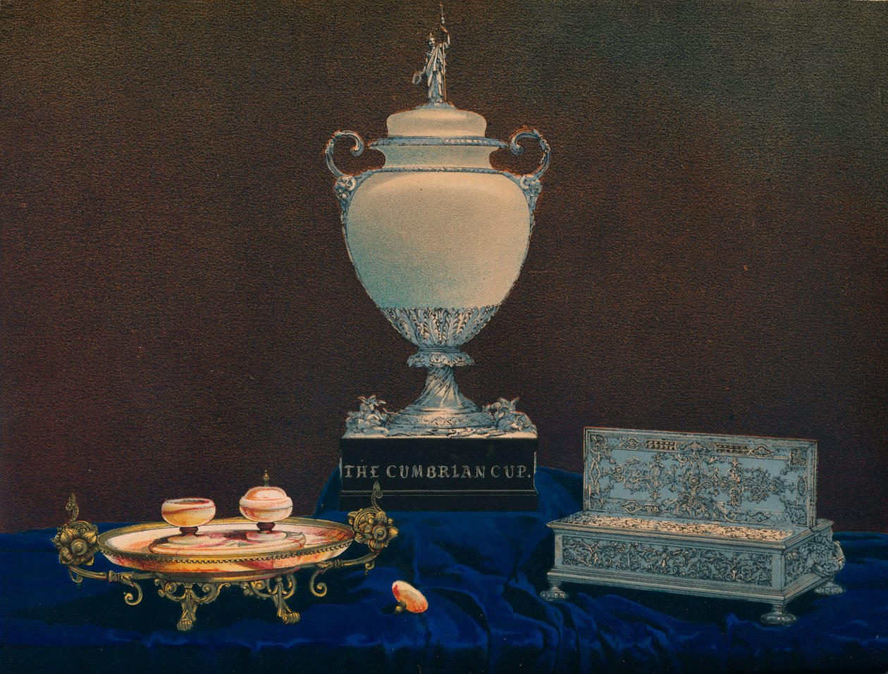 Váza és tintatartók, 1863. alkotó: Robert Dudley