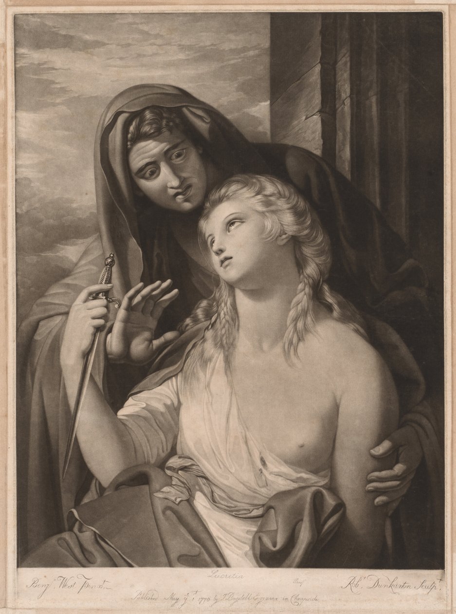 Lucretia halála alkotó: Robert Dunkarton