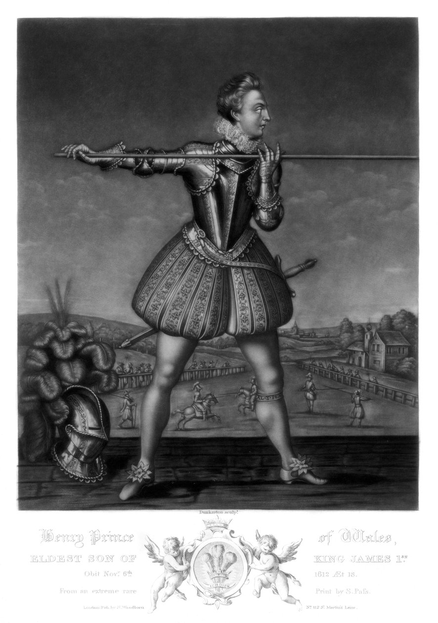 Henrik walesi herceg, I. Jakab király legidősebb fia, 1816. alkotó: Robert Dunkarton