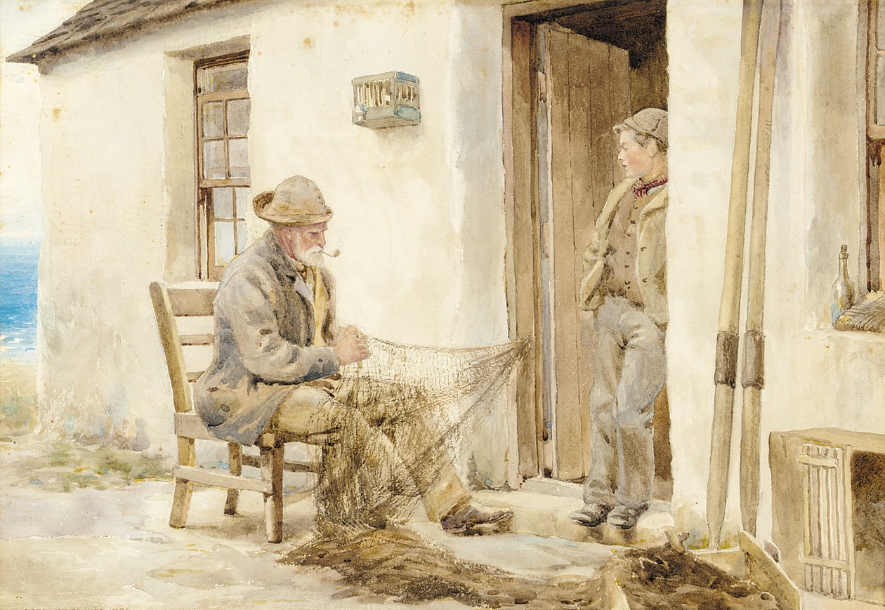 A háló javítása, Skye alkotó: Robert E. Groves