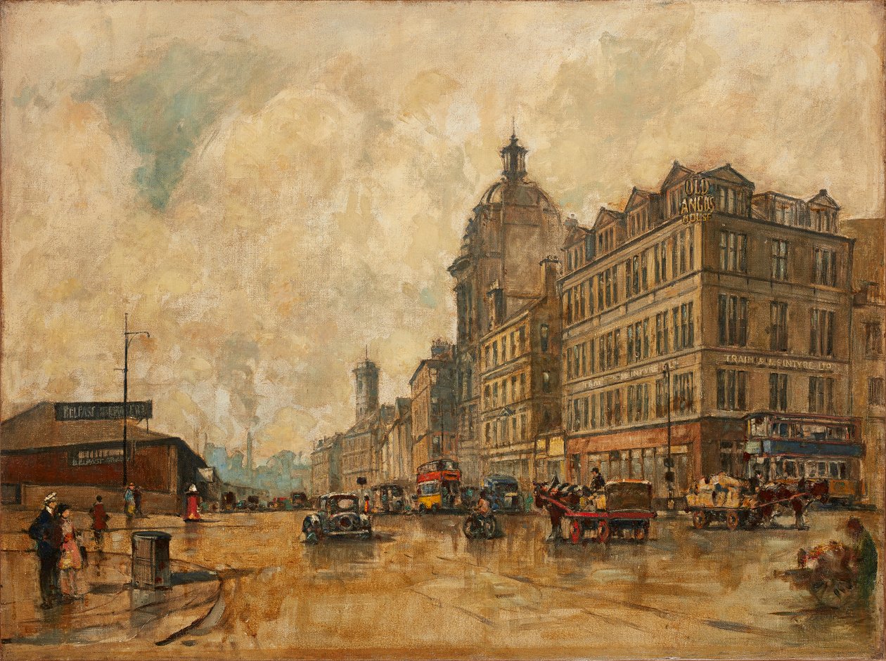 Broomielaw (olaj, vászon) alkotó: Robert Eadie