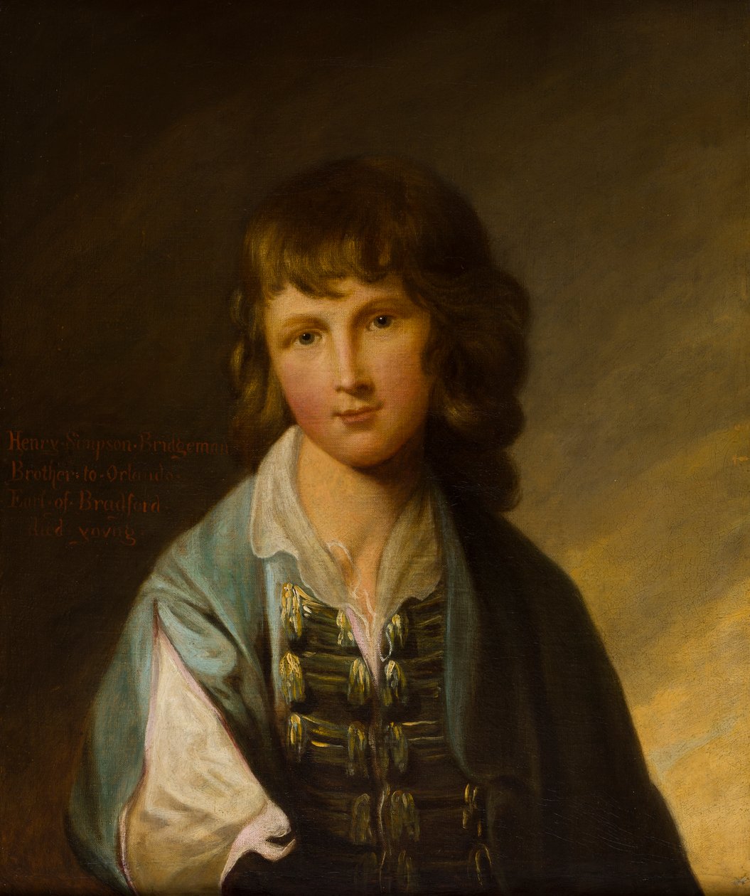 Henry Simpson Bridgeman (1757-1782) fiú portréja, 1767-77 körül (olaj, vászon) alkotó: Robert Edge Pine