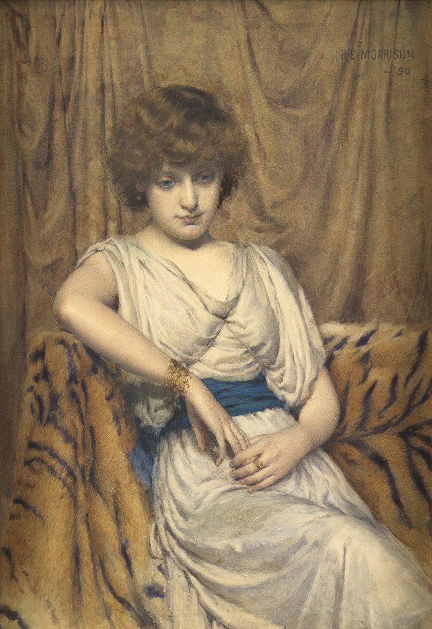 Egy fiatal görög, 1890 (wc papíron) alkotó: Robert Edward Morrison