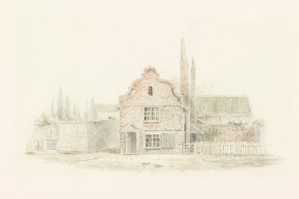 Erzsébet-ház a negyediken (ceruza) alkotó: Robert Elliot Bewick