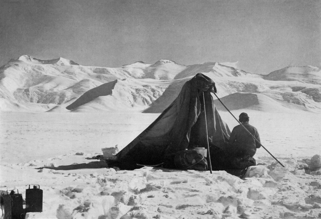 Dr. Wilson vázlatrajz a Beardmore-gleccserről, 1911. december 13., 1913. alkotó: Robert Falcon Scott