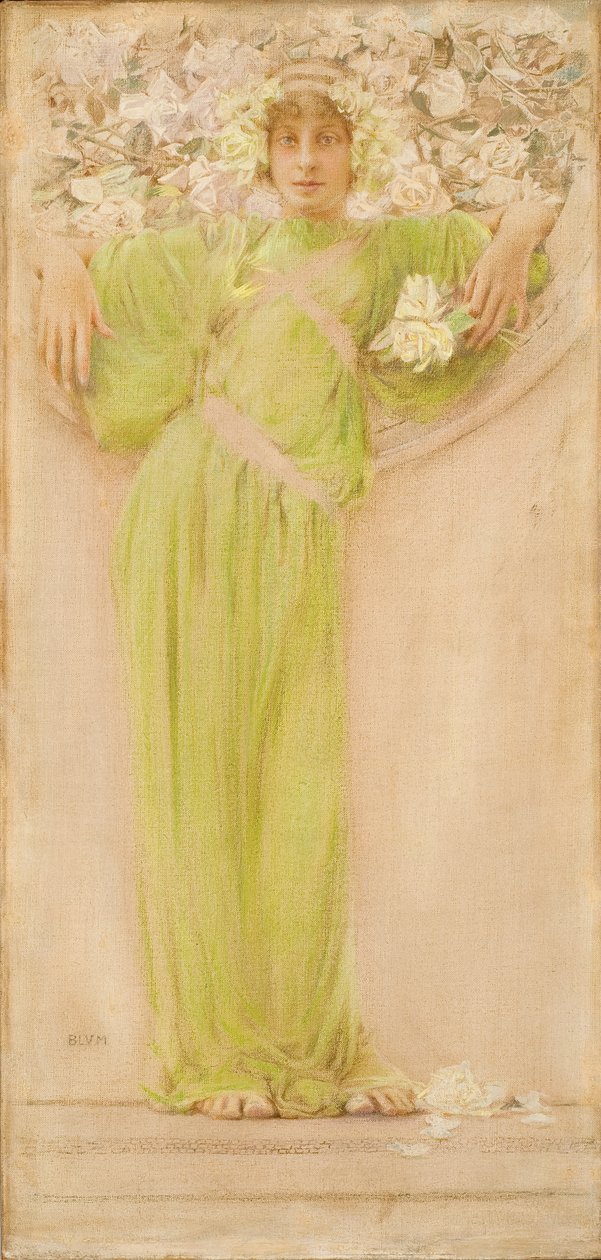 Rózsafüzér (június) 1897 (Olaj, pasztell és ceruza, vászon) alkotó: Robert Frederick Blum
