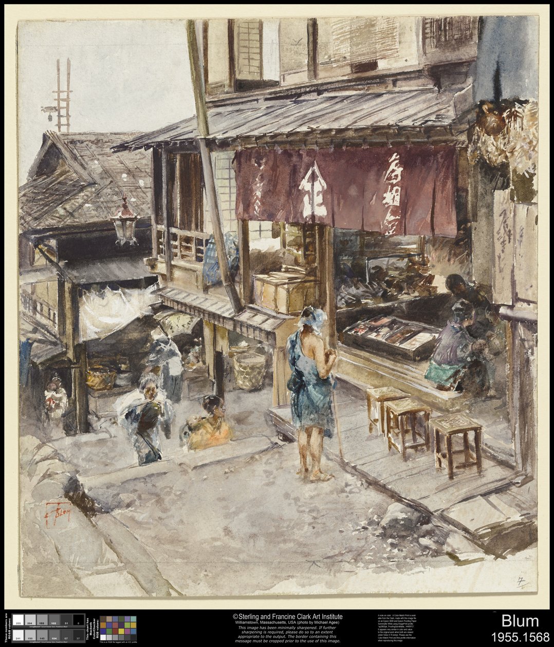 Egy utca Ikaóban, Japánban, III alkotó: Robert Frederick Blum