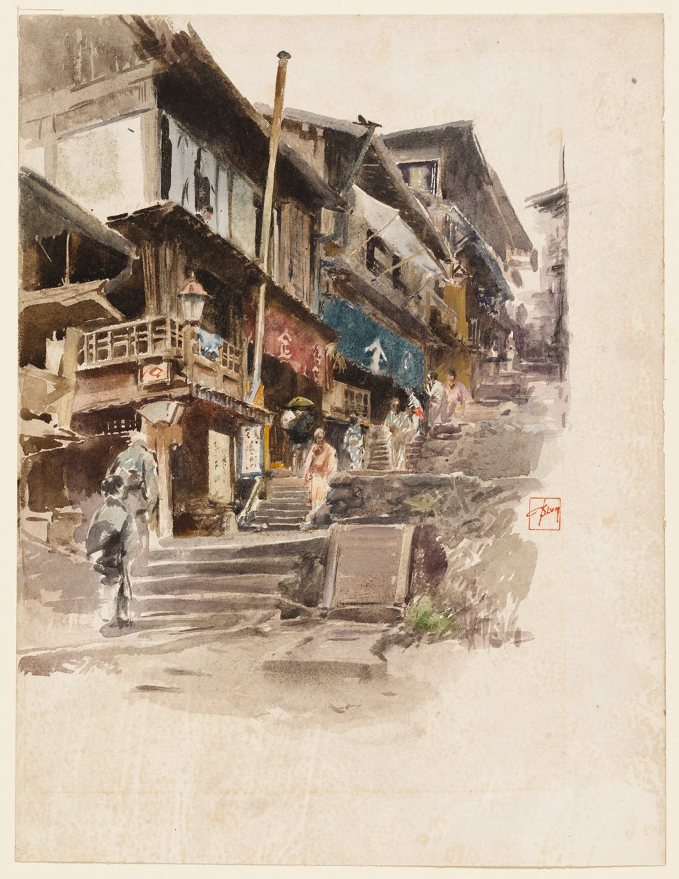 Utca Ikaóban, Japánban, II alkotó: Robert Frederick Blum