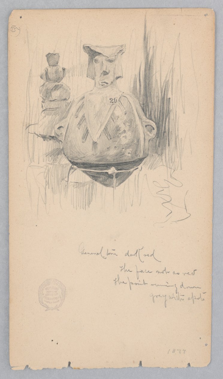 Kerámia edény alkotó: Robert Frederick Blum