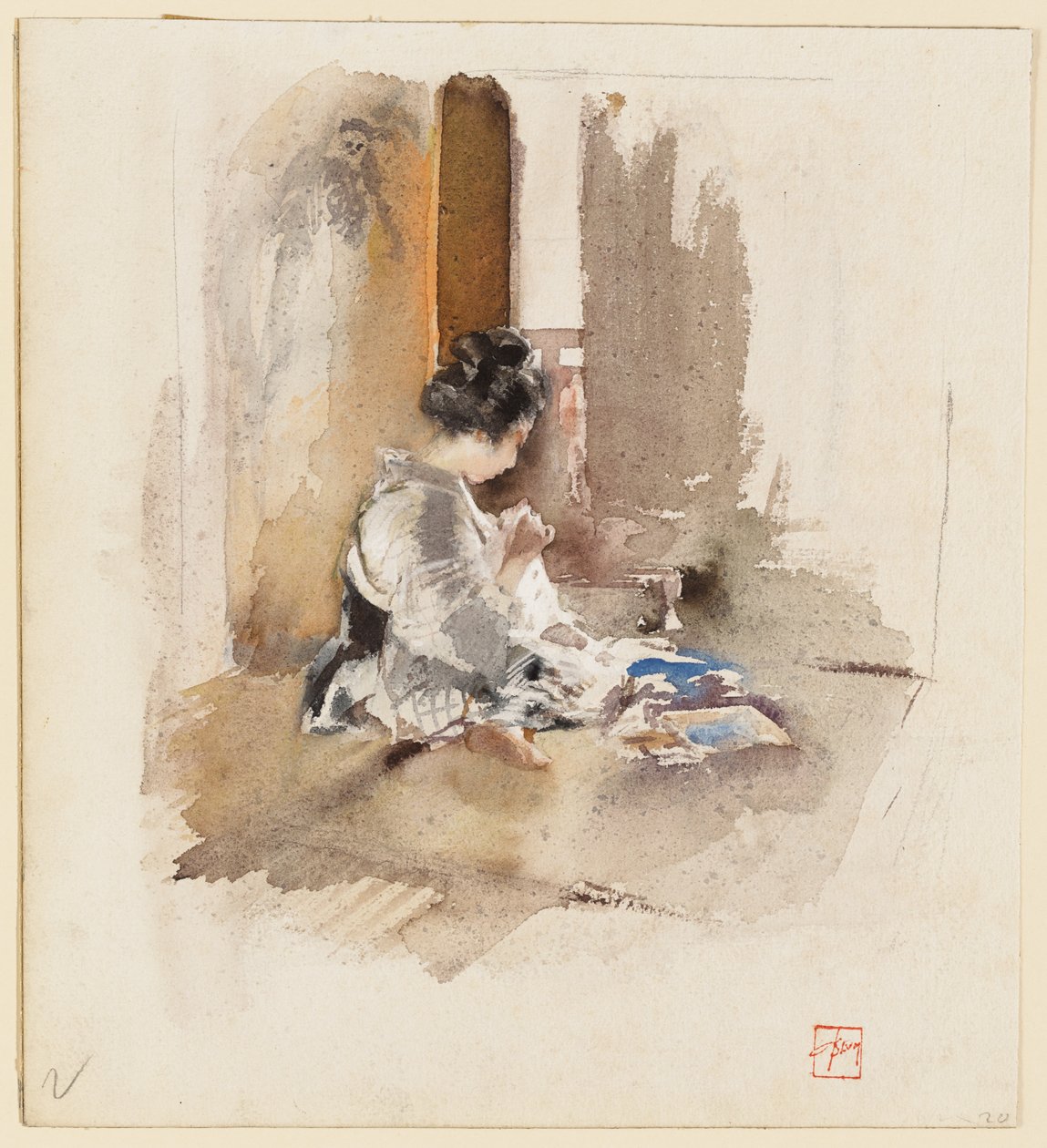 Varró japán lány alkotó: Robert Frederick Blum
