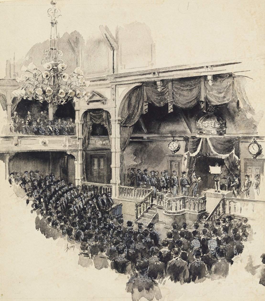 A japán parlament nyitó jelenete, 1890 alkotó: Robert Frederick Blum