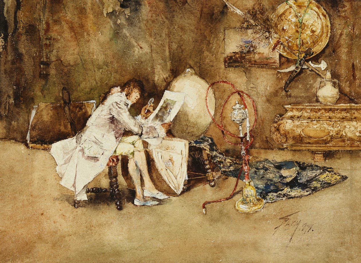 Az akvarell ínyence, 1878 alkotó: Robert Frederick Blum