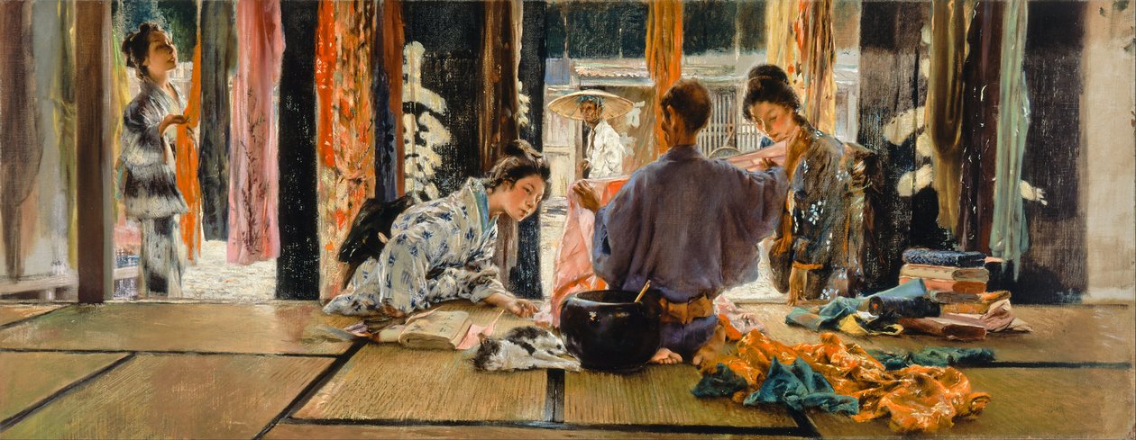 Selyemkereskedő, Japán alkotó: Robert Frederick Blum