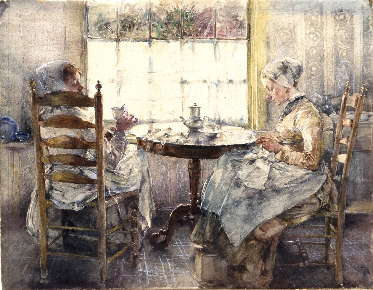 Kávézó két holland lány alkotó: Robert Frederick Blum