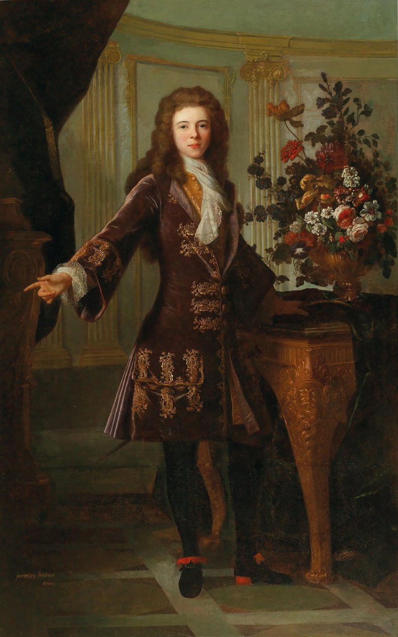 I. Jacques monacói herceg portréja 1689-1751. alkotó: Robert Gabriel Gence