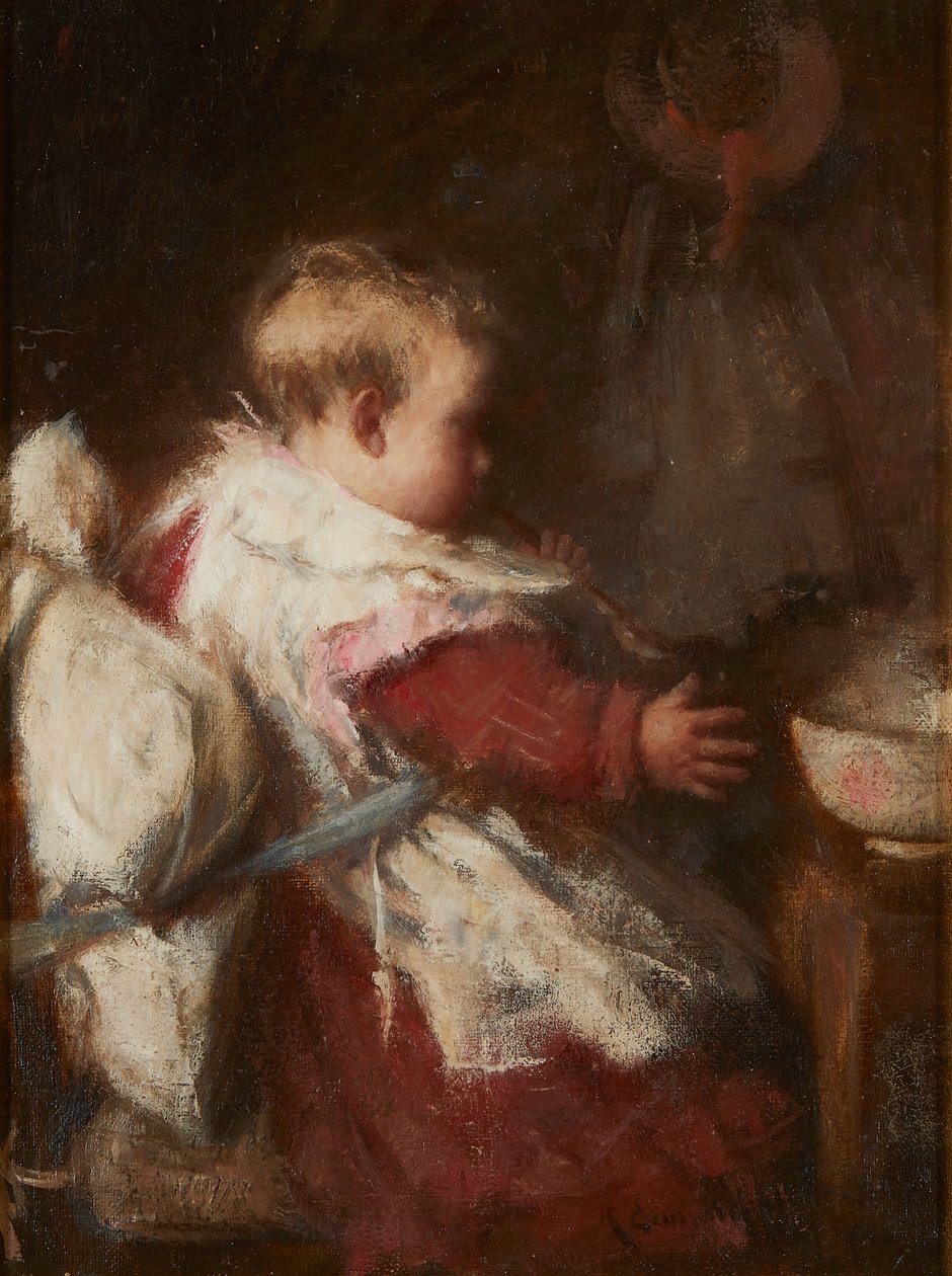 Baba reggelije (olaj, vászon) alkotó: Robert Gemmell Hutchison