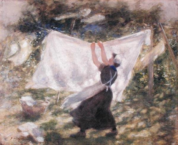 Napfény és árnyékok (akvarell papíron) alkotó: Robert Gemmell Hutchison