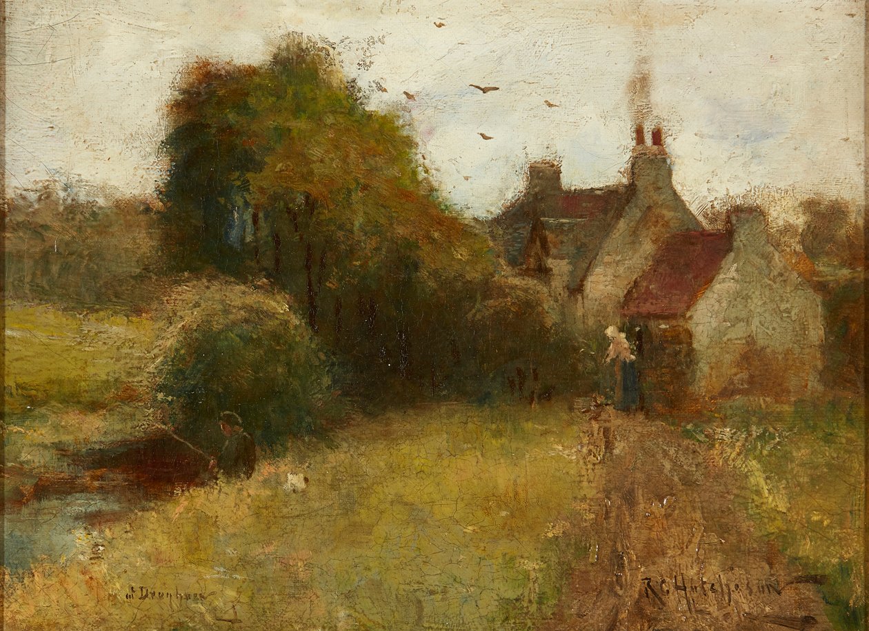 The Cottage (olaj, vászon) alkotó: Robert Gemmell Hutchison